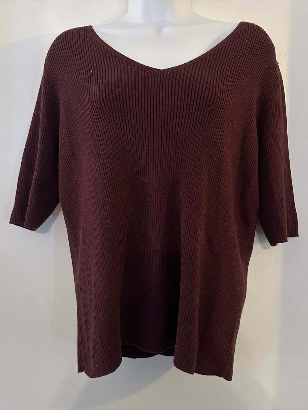Lands' End | Ribbed V‑Neck Top